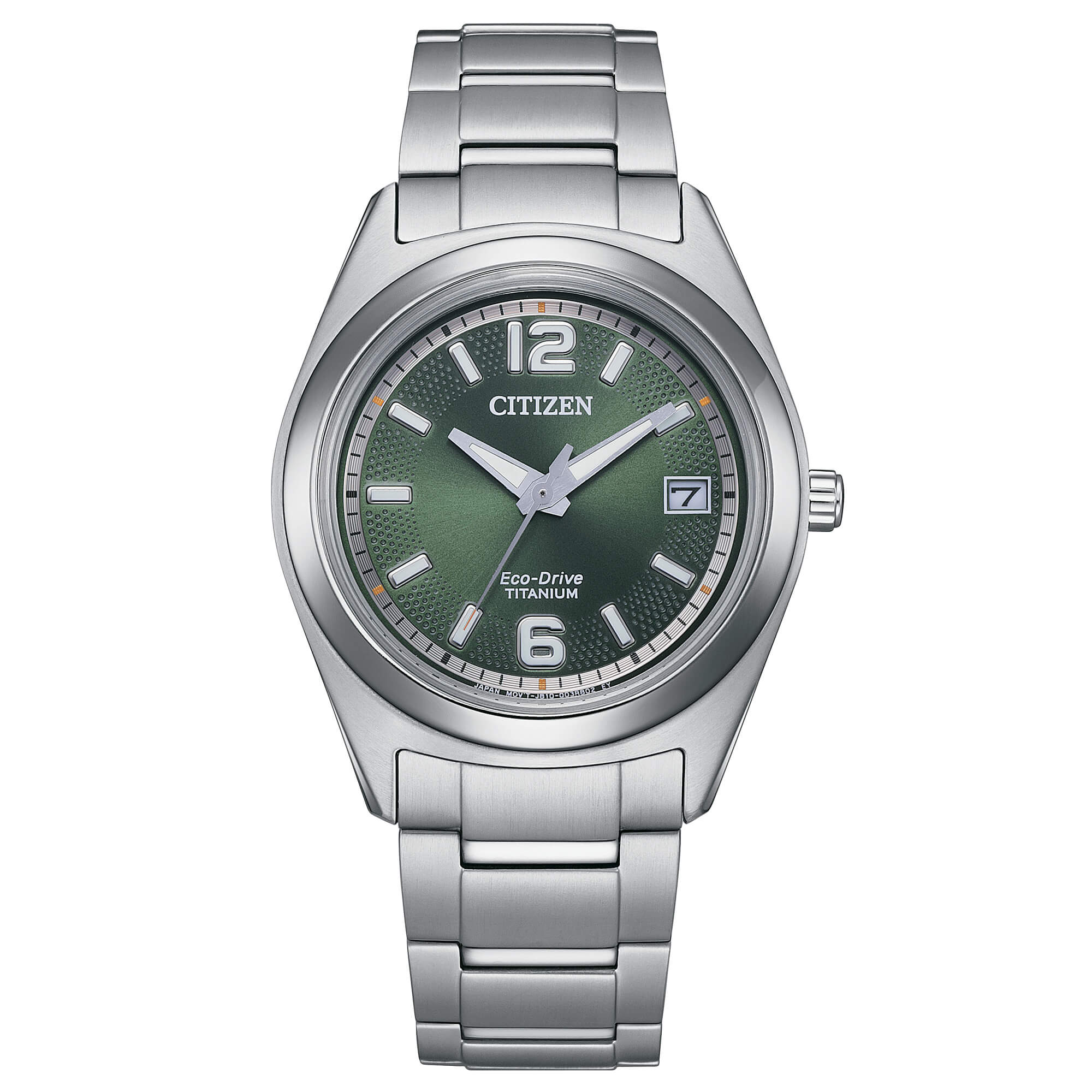 Orologio Donna Citizen Eco Drive Super Titanio Solo Tempo Data Verde FE6151-82X