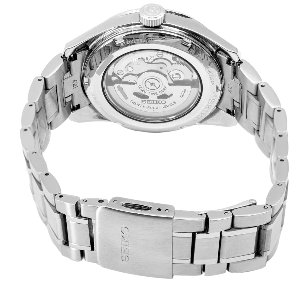 Orologio Uomo Seiko Presage Automatico Quadrante Blu Acciaio Data SPB167J1