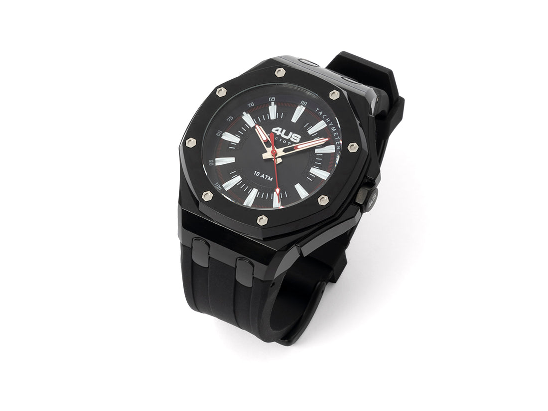 Orologio Uomo 4US Cesare Paciotti Quarzo Solo Tempo Gomma Nero T4ST414