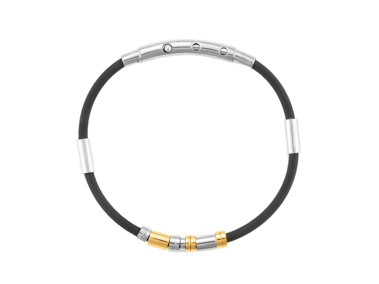Bracciale Uomo 4US Cesare Paciotti Acciaio caucciù liscio Semirigido 4UBR7038