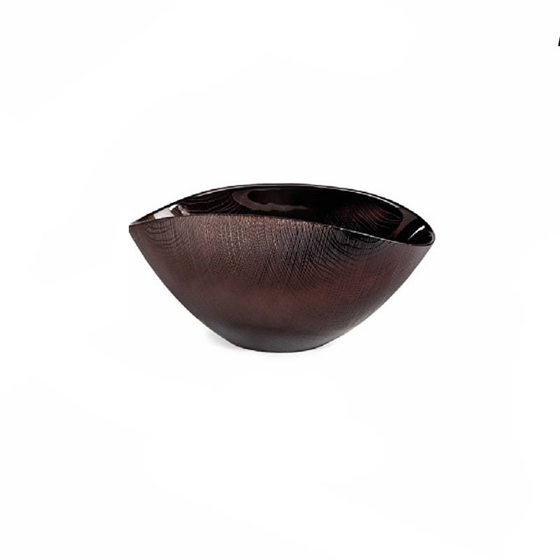 Coppa Cristallo Onlylux New Burano Cioccolato 28x18 cm OL03409