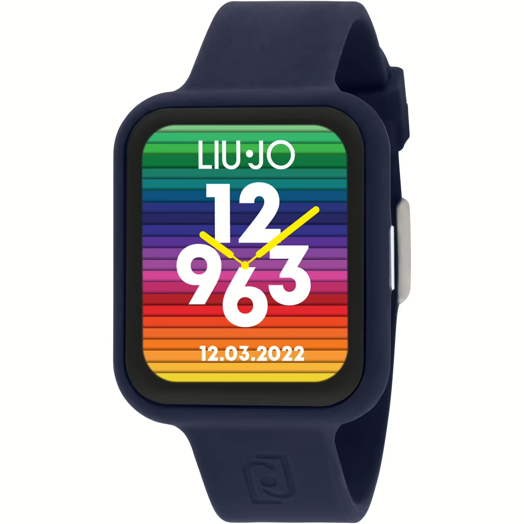 Orologio Liu Jo Uomo Smartwatch  Voice Fancy Cinturino Cassa Gomma Blu SWLJ131
