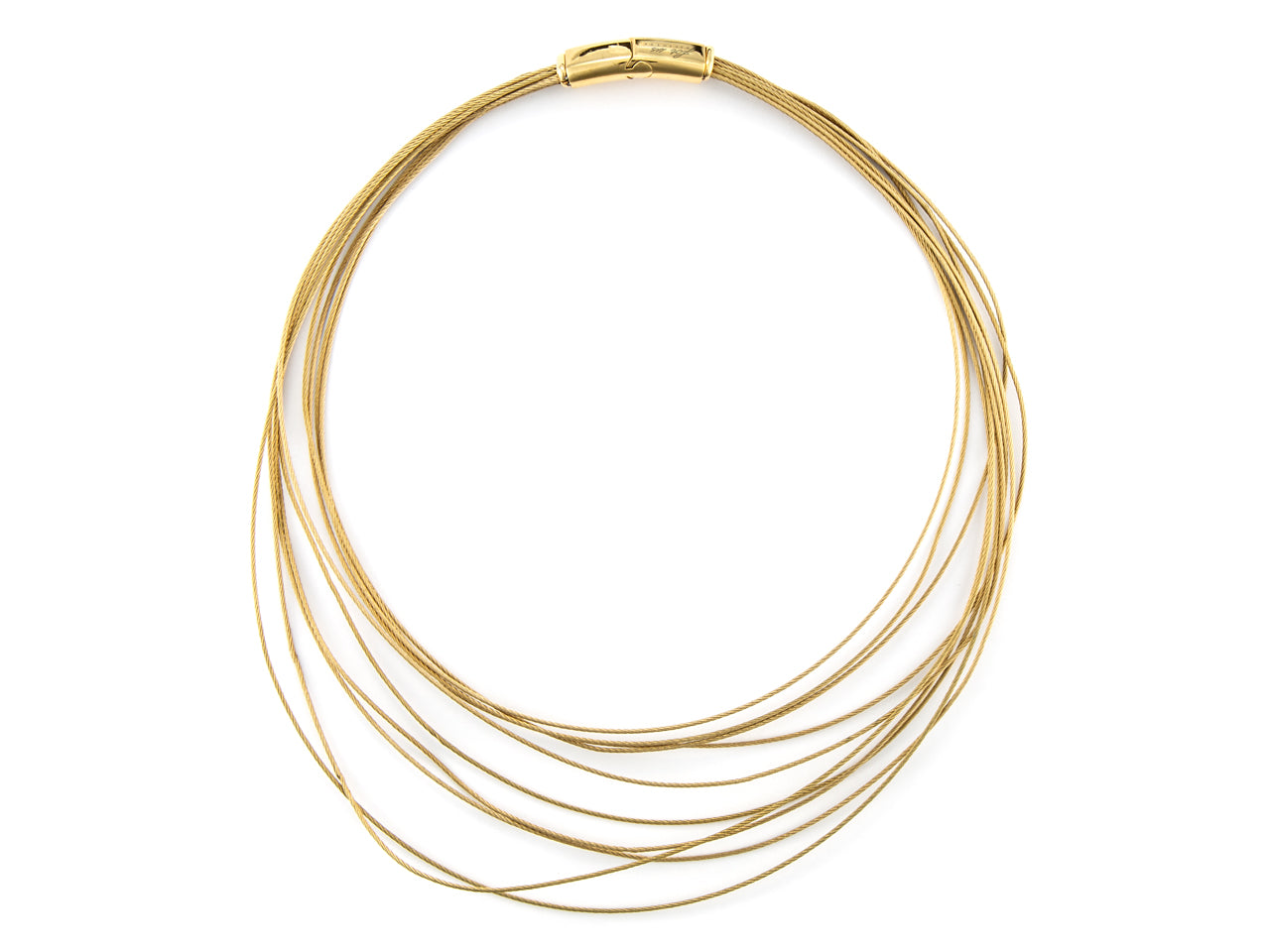 Collana Donna Acciaio dorato rigida multifilo 4US Cesare Paciotti   4UCL6681W