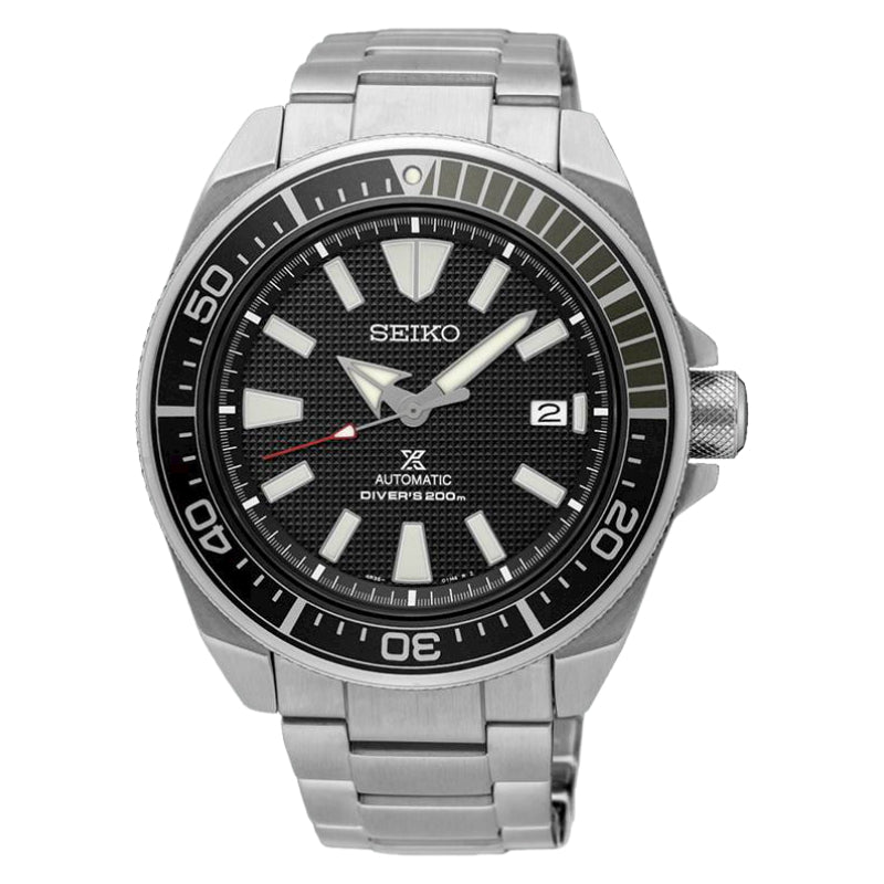 Orologio Uomo Seiko Prospex Nero Samurai Automatico Solo Tempo Data SRPF03K1