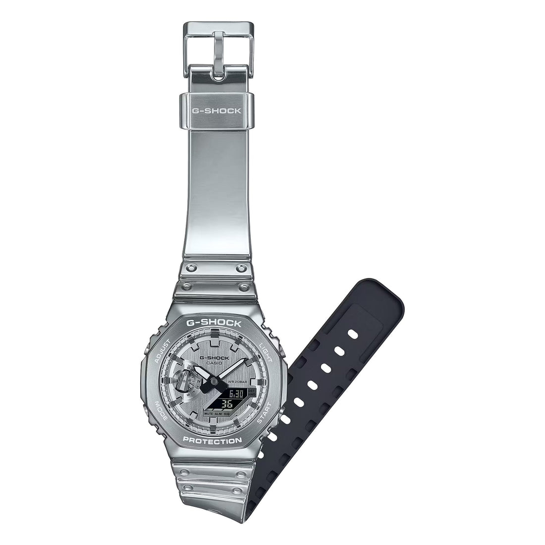 Orologio Uomo Casio G-SHOCK Resina Flex Argentata GM-2100YM-8AER