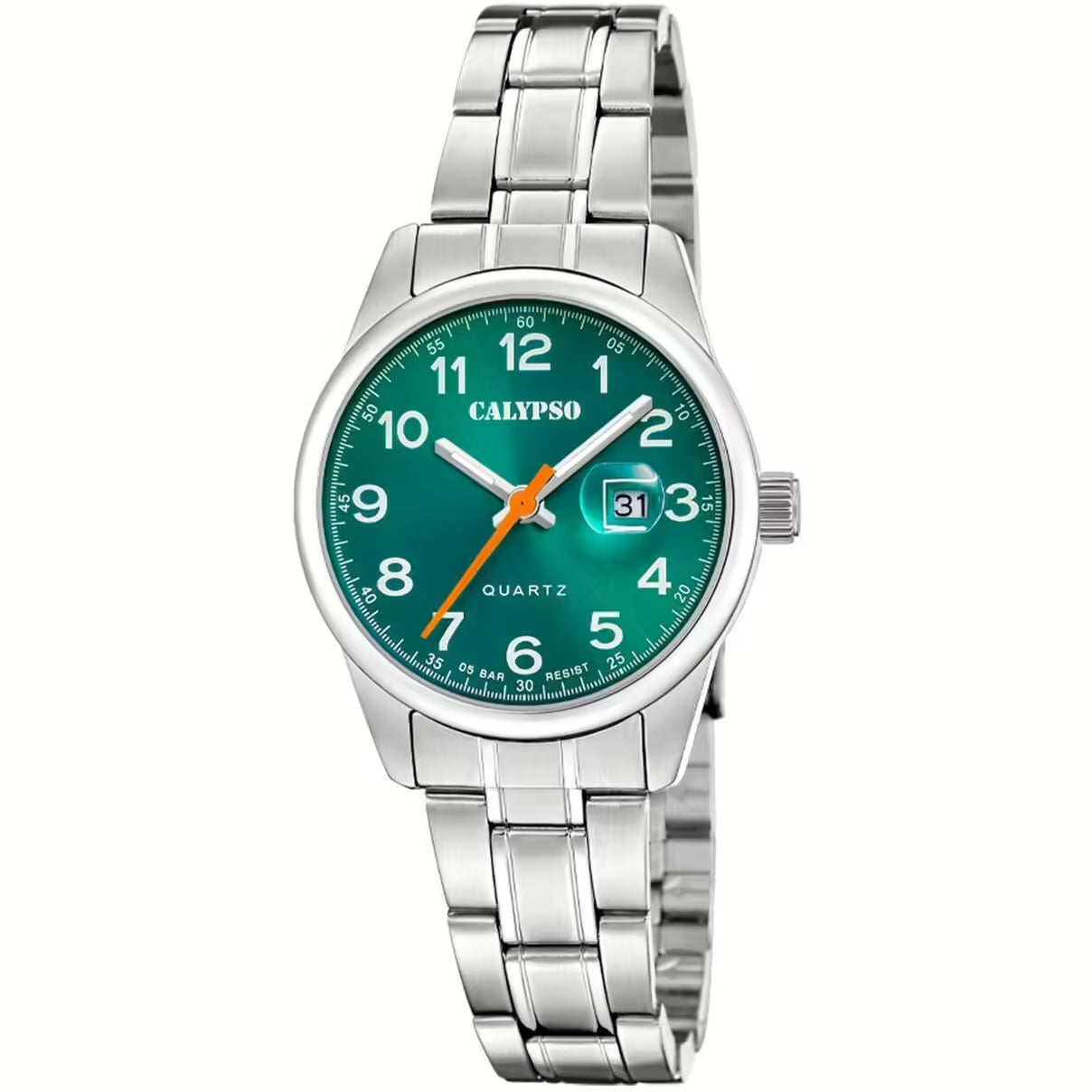 Orologio Bambino Donna Calypso Quarzo Solo Tempo Acciaio Verde K5873/5