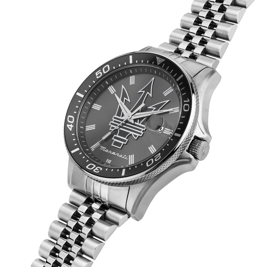 Orologio Uomo Maserati Sfida Acciaio Jubilè Quarzo Grigio Data R8853140010