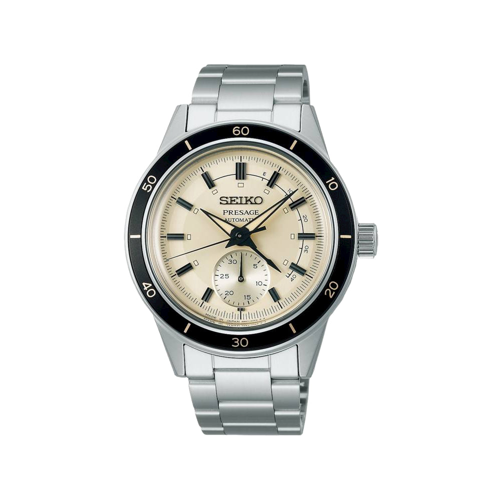 Orologio Uomo Seiko Presage Style 60' Automatico Power Reserve Data Acciaio SSA447J1