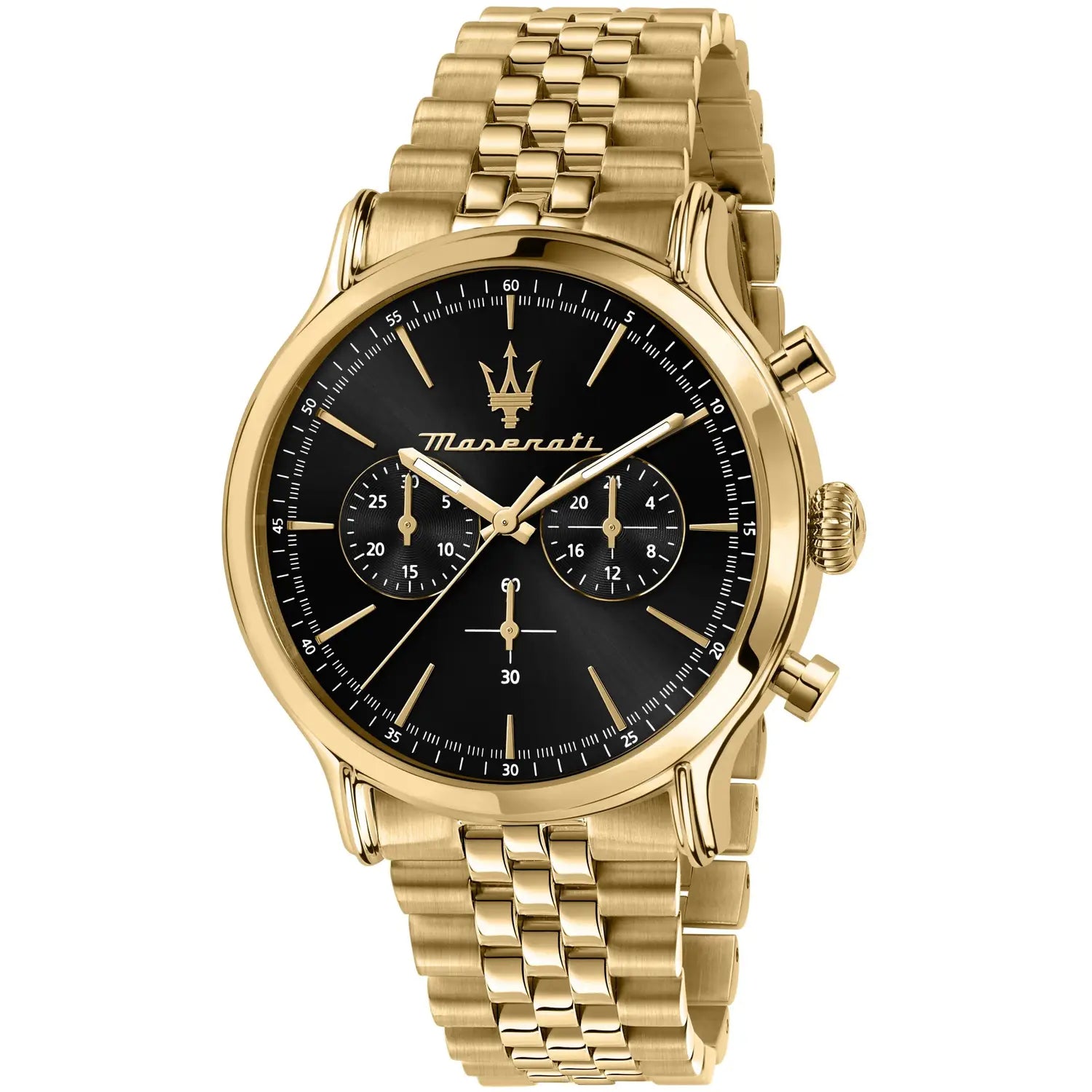 Orologio Uomo Maserati Acciaio Dorato Nero Cronografo Quarzo R8873618023