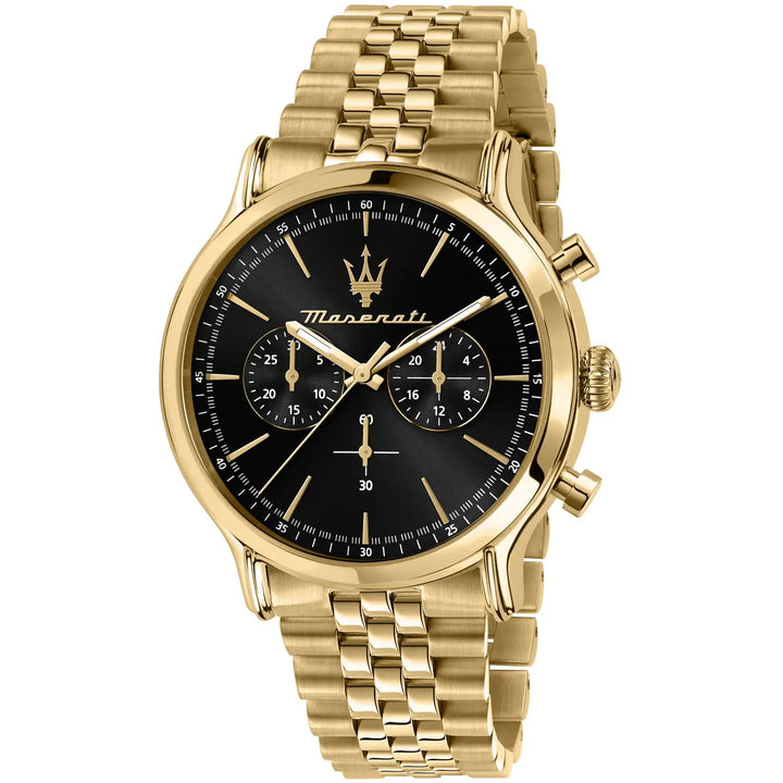 Orologio Uomo Maserati Acciaio Dorato Nero Cronografo Quarzo R8873618023