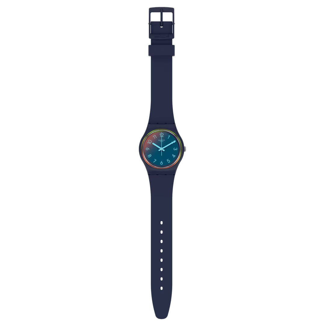 Orologio Unisex Bambino Swatch LA NIGHT BLUE Multicolore SO28N110