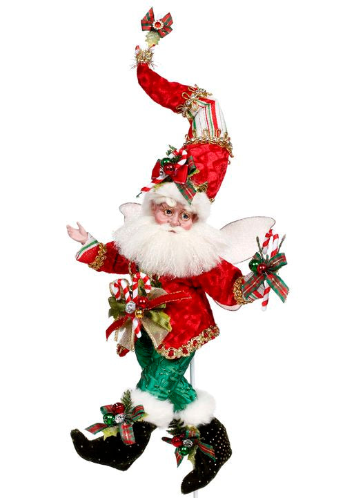 Elfo Holly Fairy Natalizio Goodwill Artigianale Pupazzo Scultura Altezza 27 cm MR 51-37786