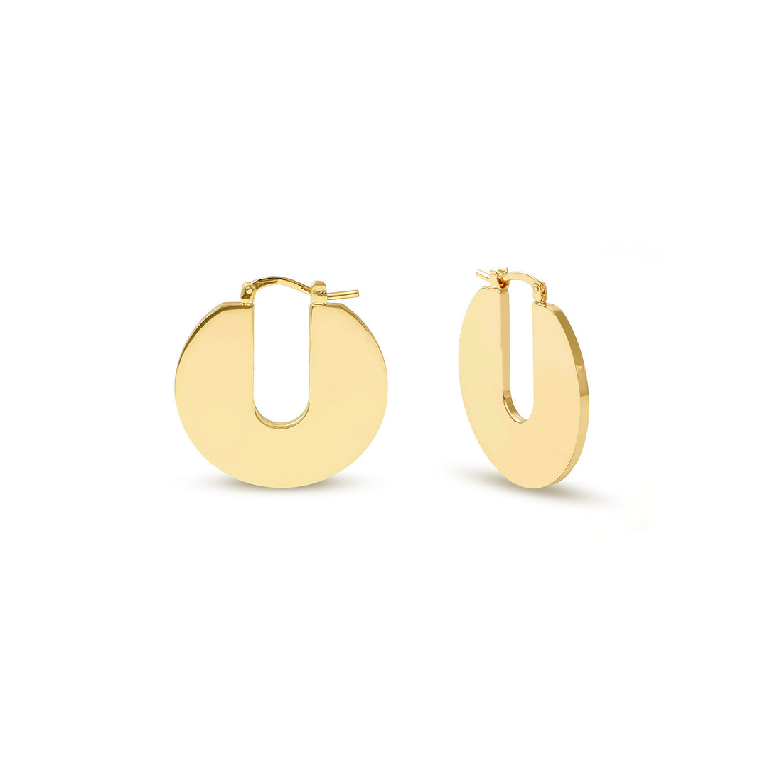 Orecchini Donna Unoaerre Cerchi Bronzo Dorato Lastra Lucido 566203