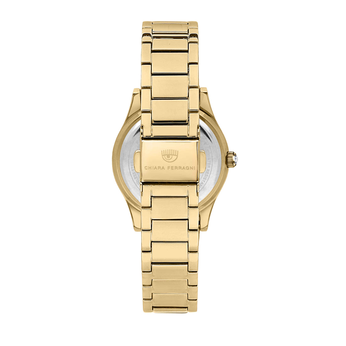 Orologio Donna Chiara Ferragni Quarzo Solo Tempo Acciaio Dorato Zirconi Bianchi