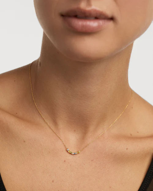 Collana Donna PDPaola Argento Dorato 925 Zirconi Multicolori CO01-859-U