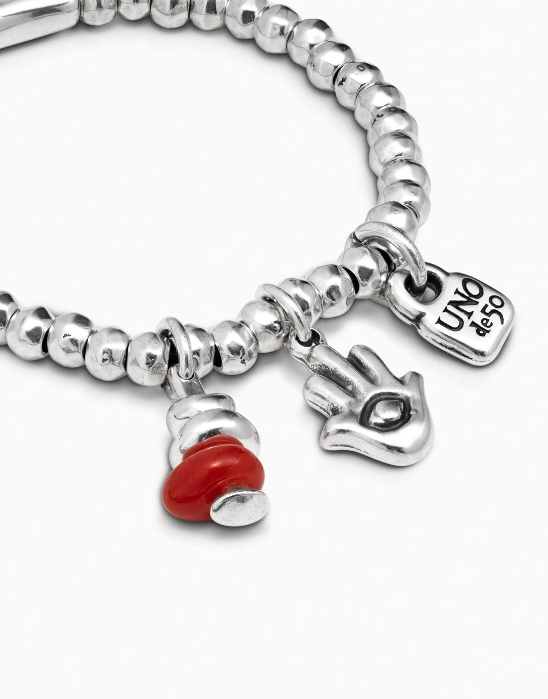 Bracciale Donna Uno De 50 Mano Occhio Elastico PUL1822ROJMTL0M