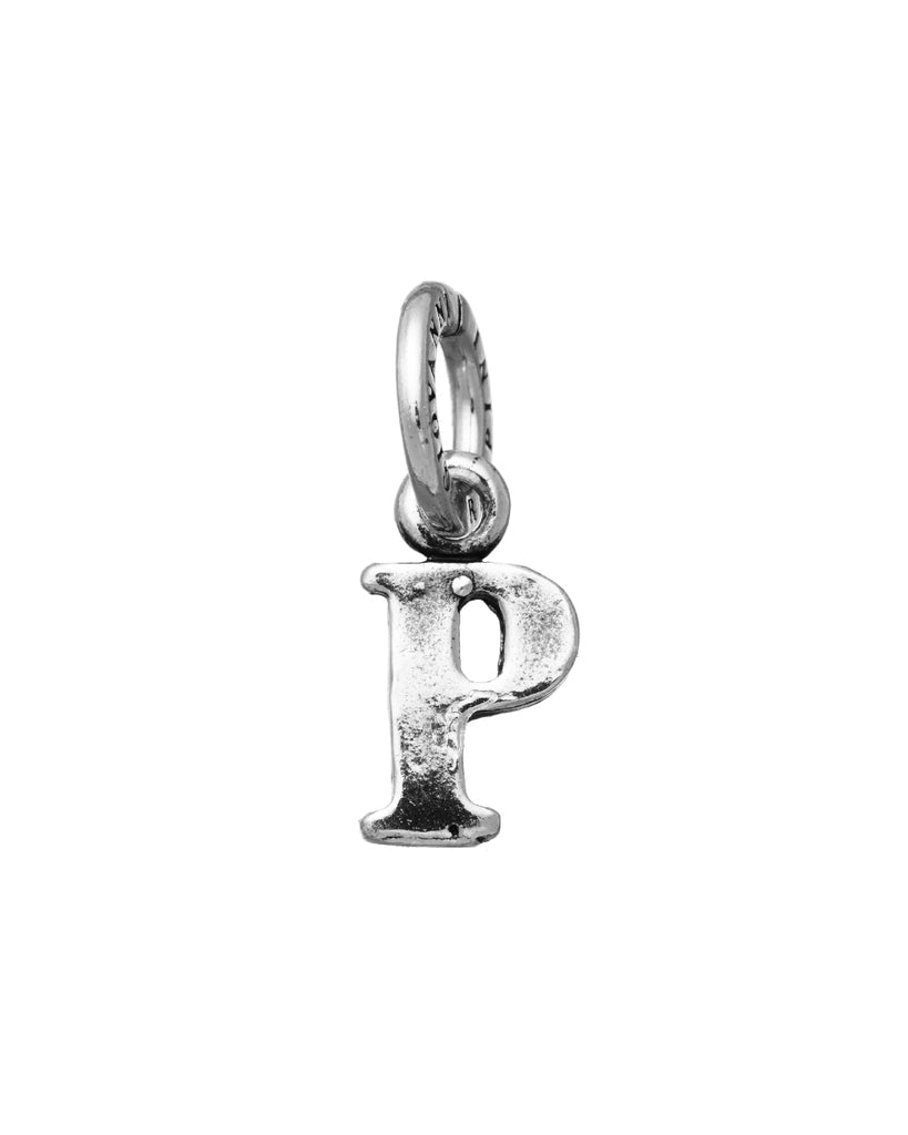 Charm Unisex Giovanni Raspini Argento 925 Mini Lettera P Realizzato A Mano 10891