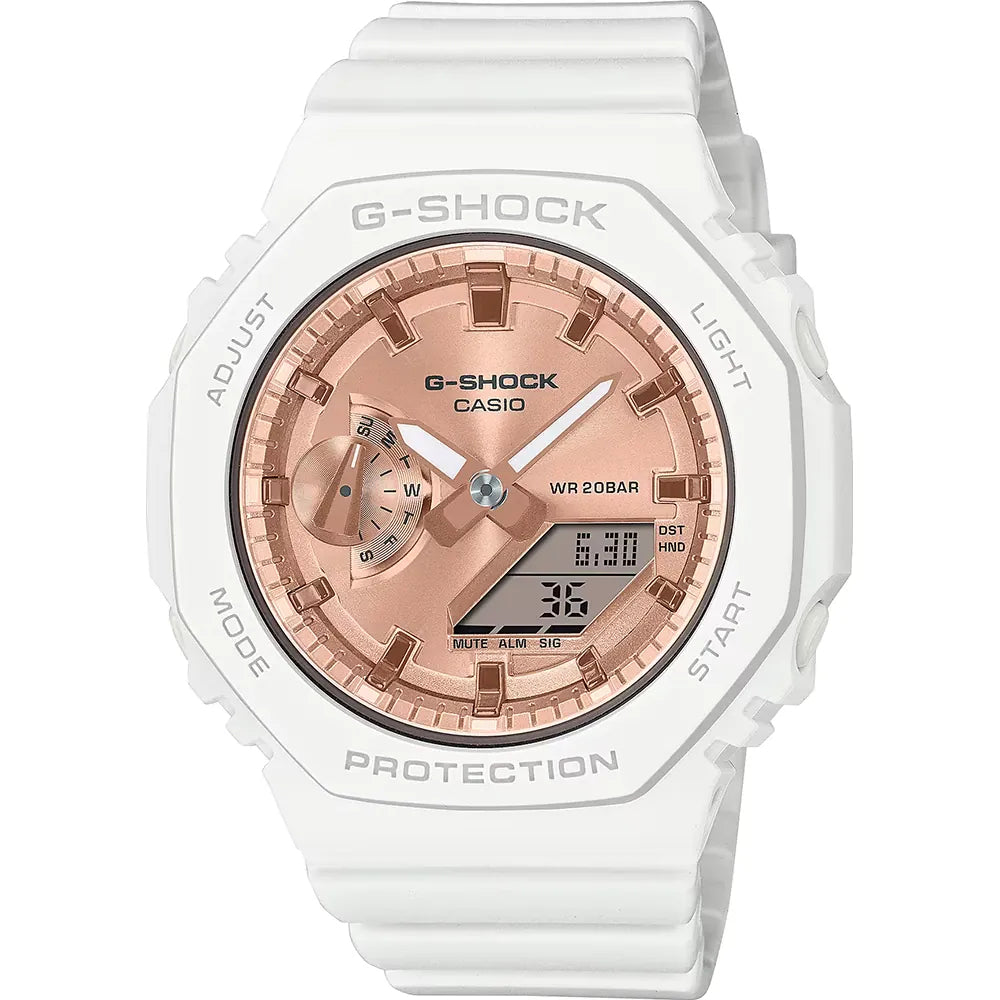 Orologio Donna Casio G-SHOCK Gomma Quarzo Bianco GMA-S2100MD-7AER