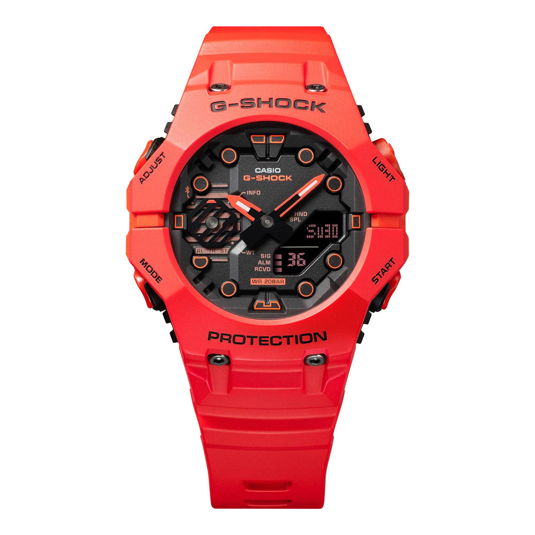 Orologio Uomo Casio G-SHOCK  Analogico Digitale Rosso Quarzo Bluetooth GA-B001-4AER