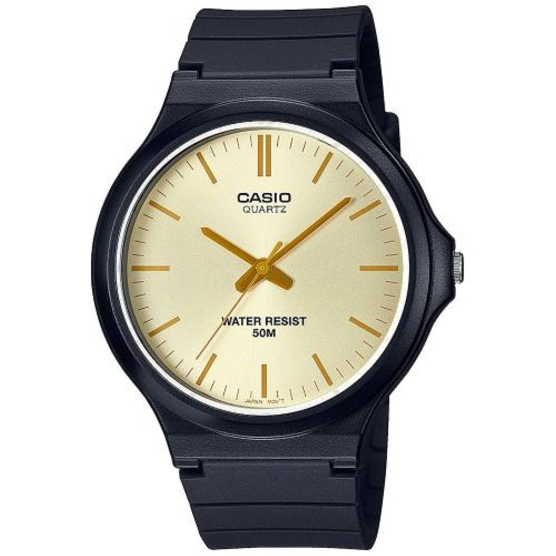 Orologio Uomo Plastica Casio MW-240-9E3VEF Analogico Quarzo Dorato Solo Tempo
