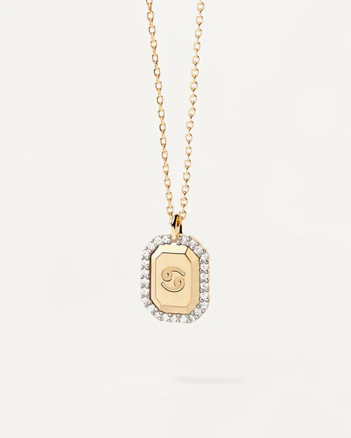 Collana Donna PDPaola Argento 925 Dorato cancro Zirconi CO01-571-U