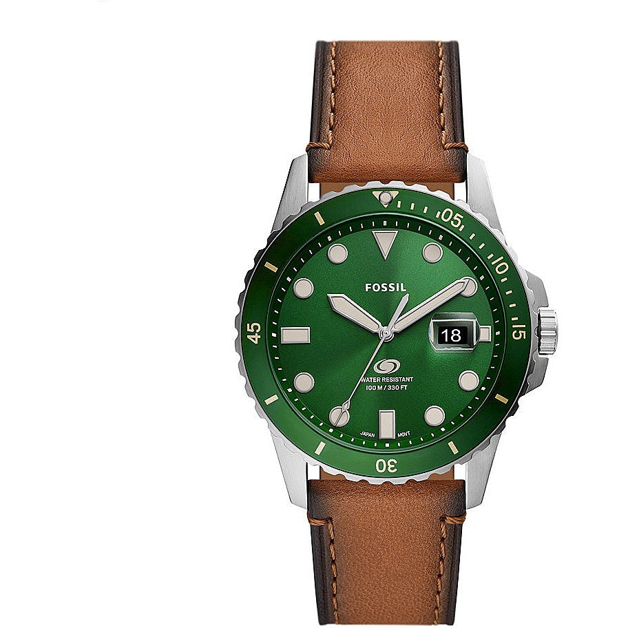 Orologio Fossil Uomo Quarzo Solo Tempo Acciaio in pelle FS5946