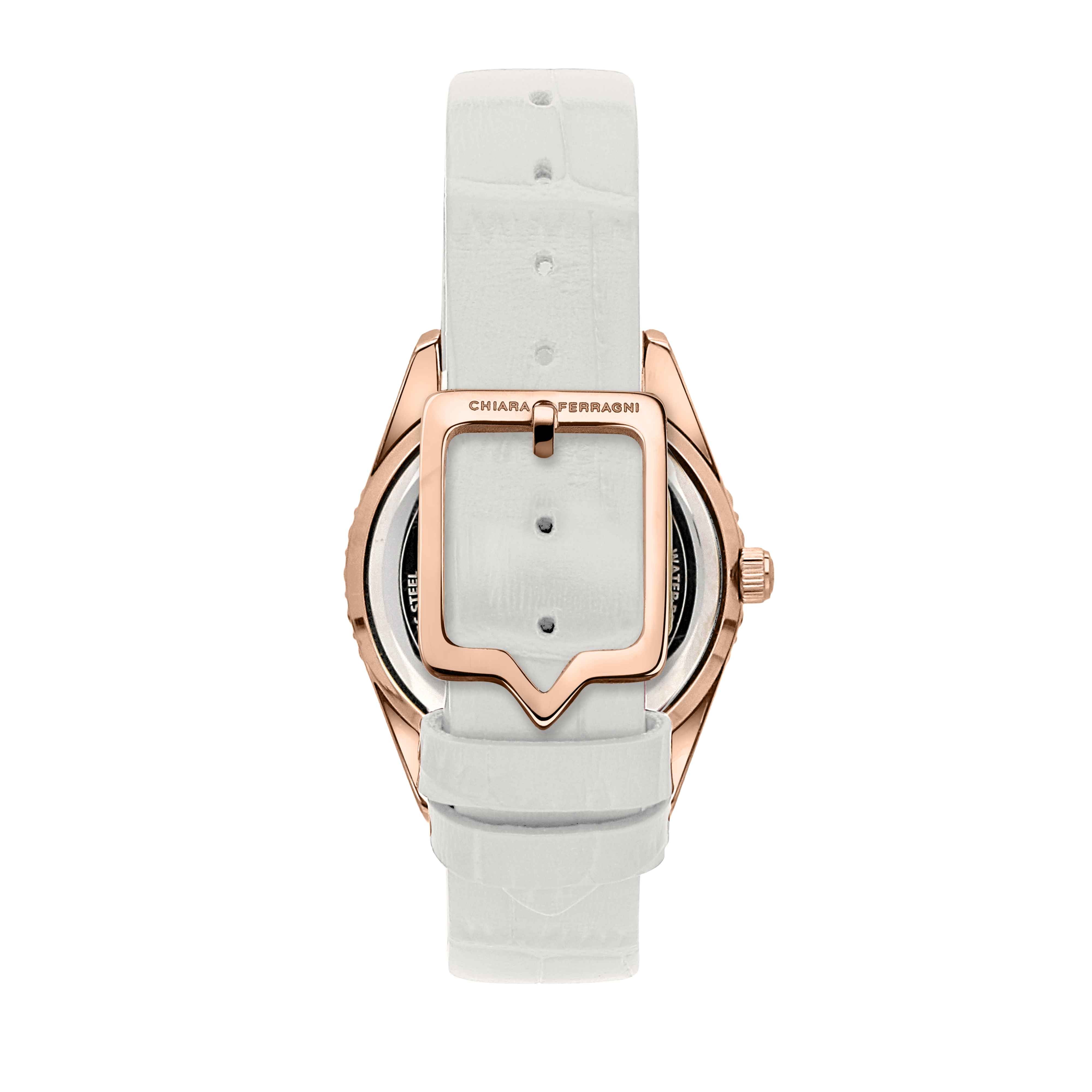Orologio Donna Chiara Ferragni Quarzo Solo Tempo Acciaio Rosè Pelle