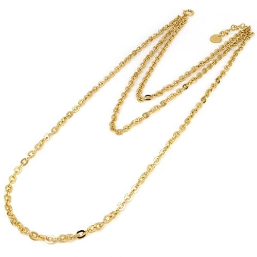 Collana Donna Unoaerre 1AR Bronzo Dorato Tre Fili Maglia Forzatina 505068