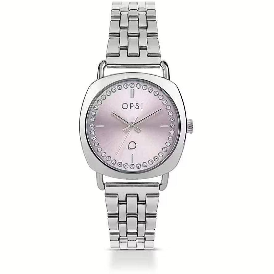 Orologio Donna Ops Acciaio Ring Diamond Quarzo Solo Tempo OPSPW-1010-3200