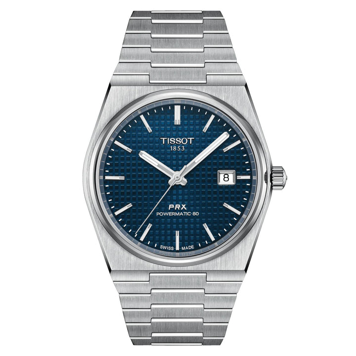 Orologio Uomo Tissot Prx Blu Powermatic 80 Acciaio Data T1374071104100