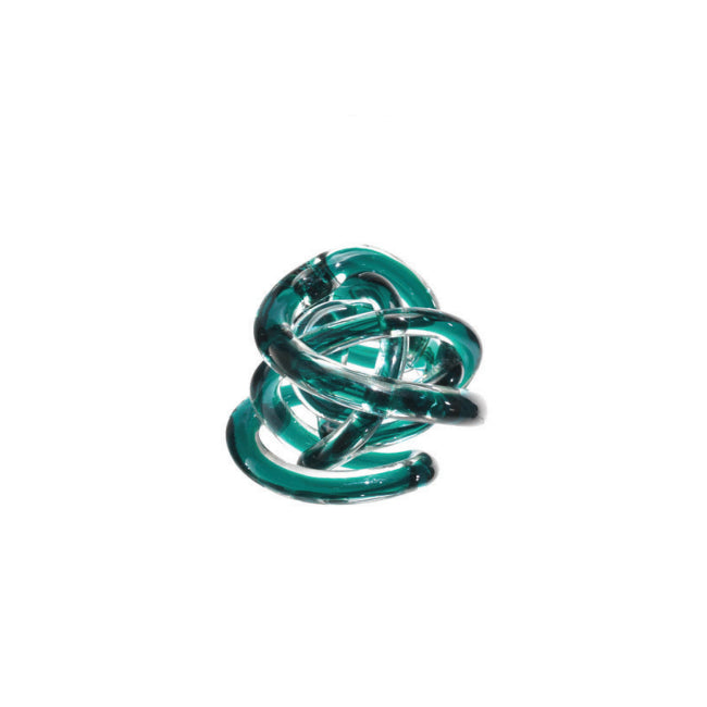 Scultura Cristallo Onlylux Nodo Dell'Amore Light Blu Altezza 8 cm OL01647