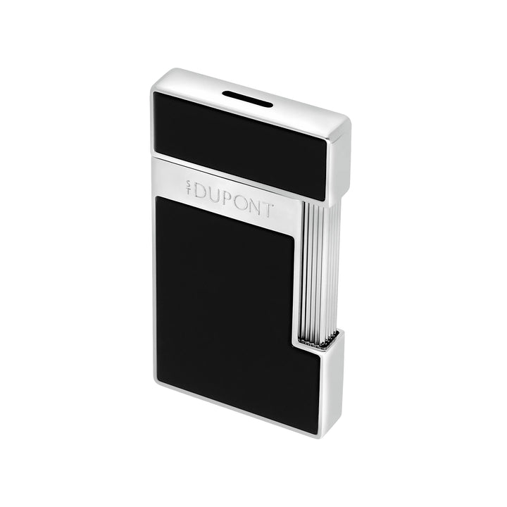 Accendino Uomo Dupont MaxiJet Slimmy Acciaio Smalto Nero 028221