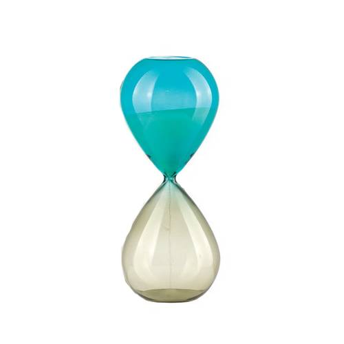 Clessidra Onlylux Vetro Light Blu Crema 20 cm OL02781