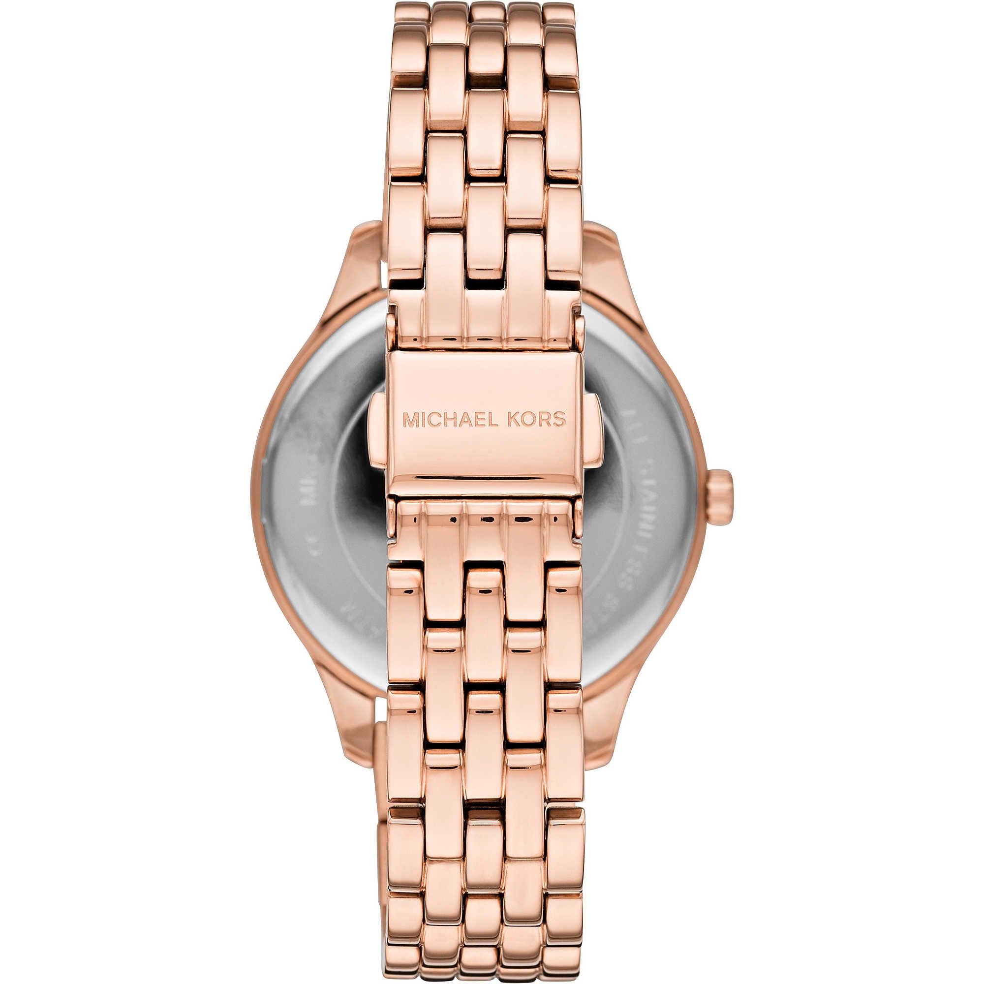 Orologio Donna Michael Kors Acciaio Rosè Quarzo Solo Tempo Bianco MK6641