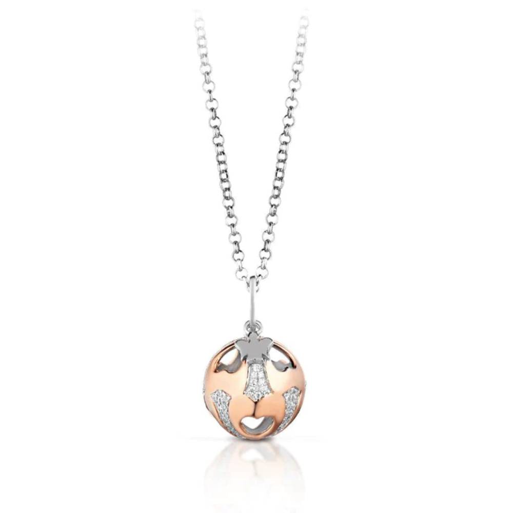 Collana Donna Argento 925 Roberto Giannotti Chiama Angeli Zirconi Bianco Angelo