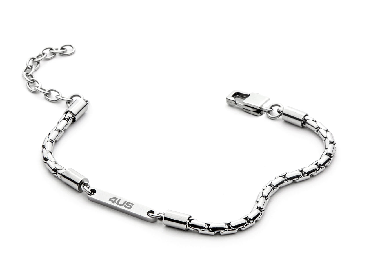 Bracciale Uomo 4US Cesare Paciotti Acciaio Con Finitura Acciaio 4UBR4480