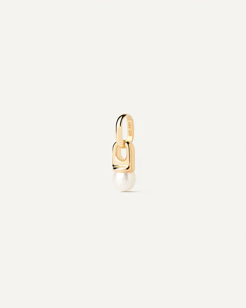 Ciondolo Donna PDPaola Argento 925 Dorato Perla PE01-080-U