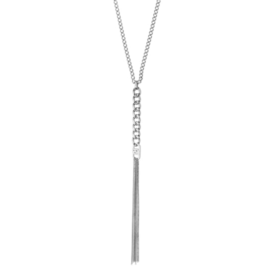 Collana Donna Liu Jo Acciaio Silver Pendente Multifili LJ3052
