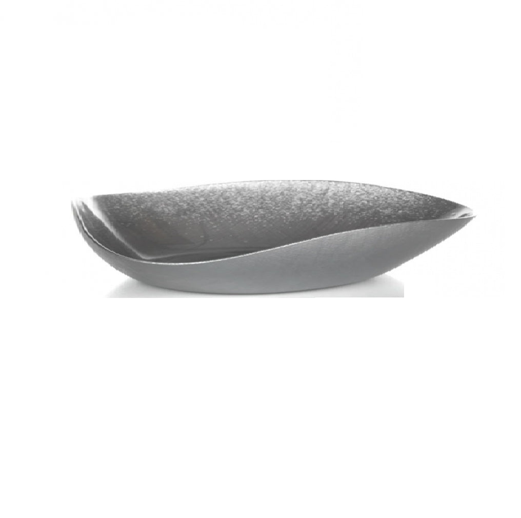 Centrotavola cristallo Onlylux Nicchio centro tavola argento cm33 OL02315