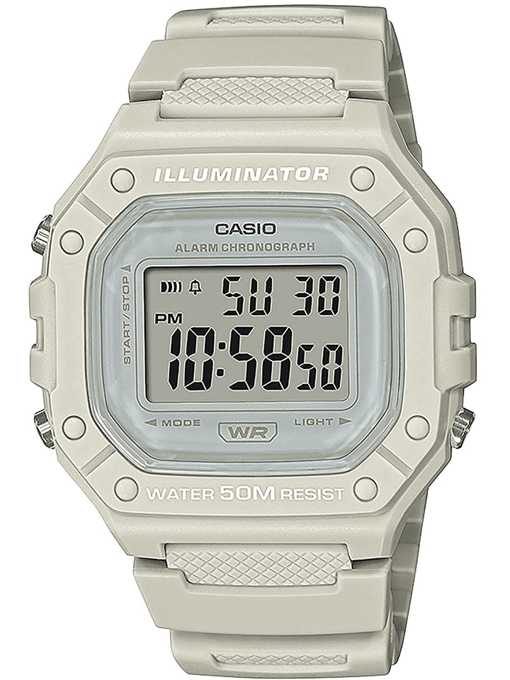 Orologio Donna Casio  Digitale Grigio Quarzo Cronografo Sveglia Timer W-218HC-8AVEF