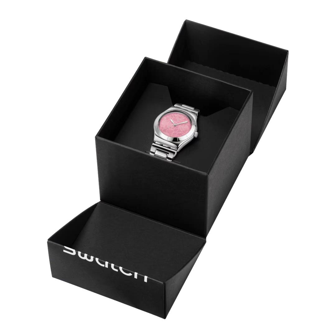 Orologio Donna Swatch PETAL CHARM Rosa Quarzo Acciaio YLS234G