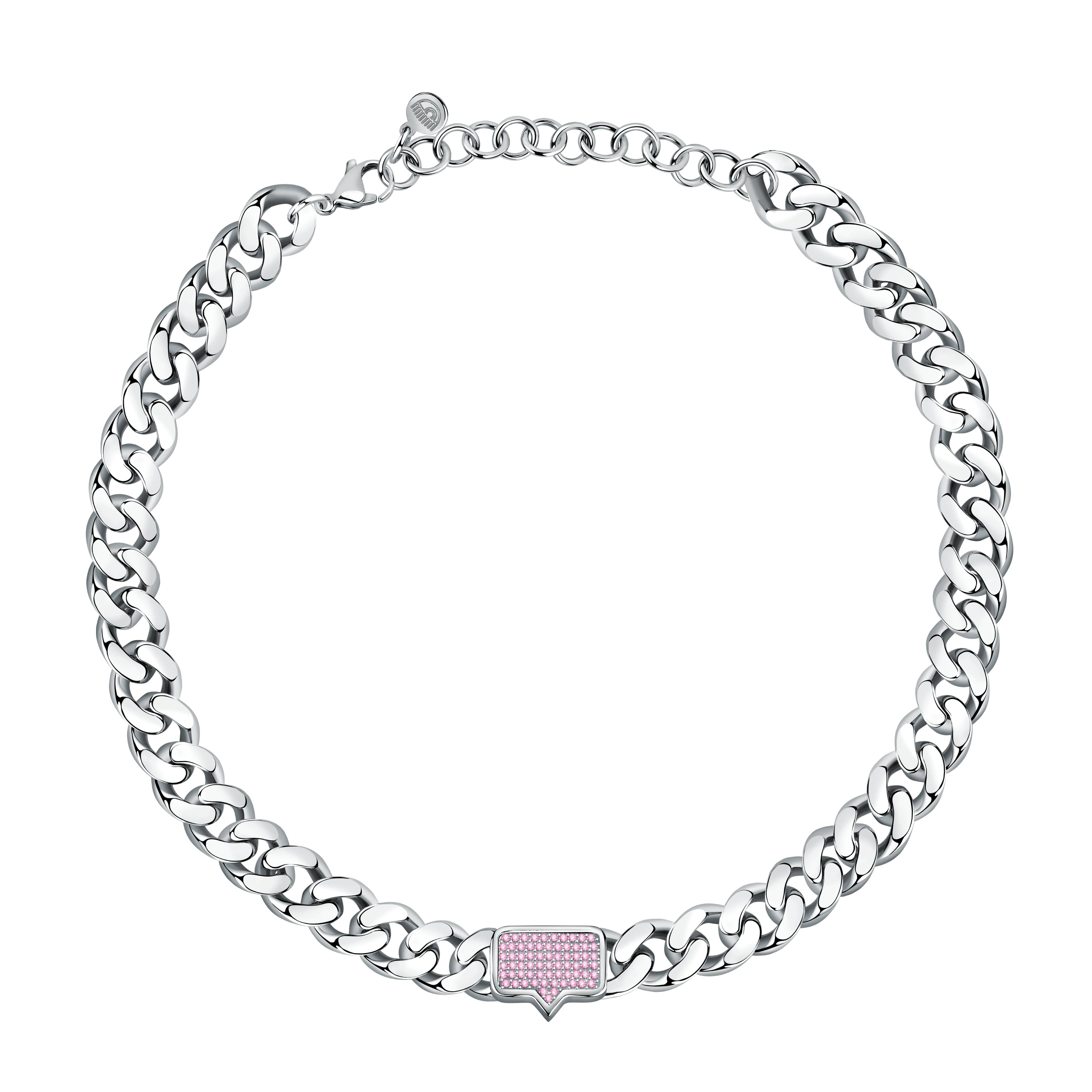 Collana Donna Chiara Ferragni Catena Groumette Quarzo Rosa