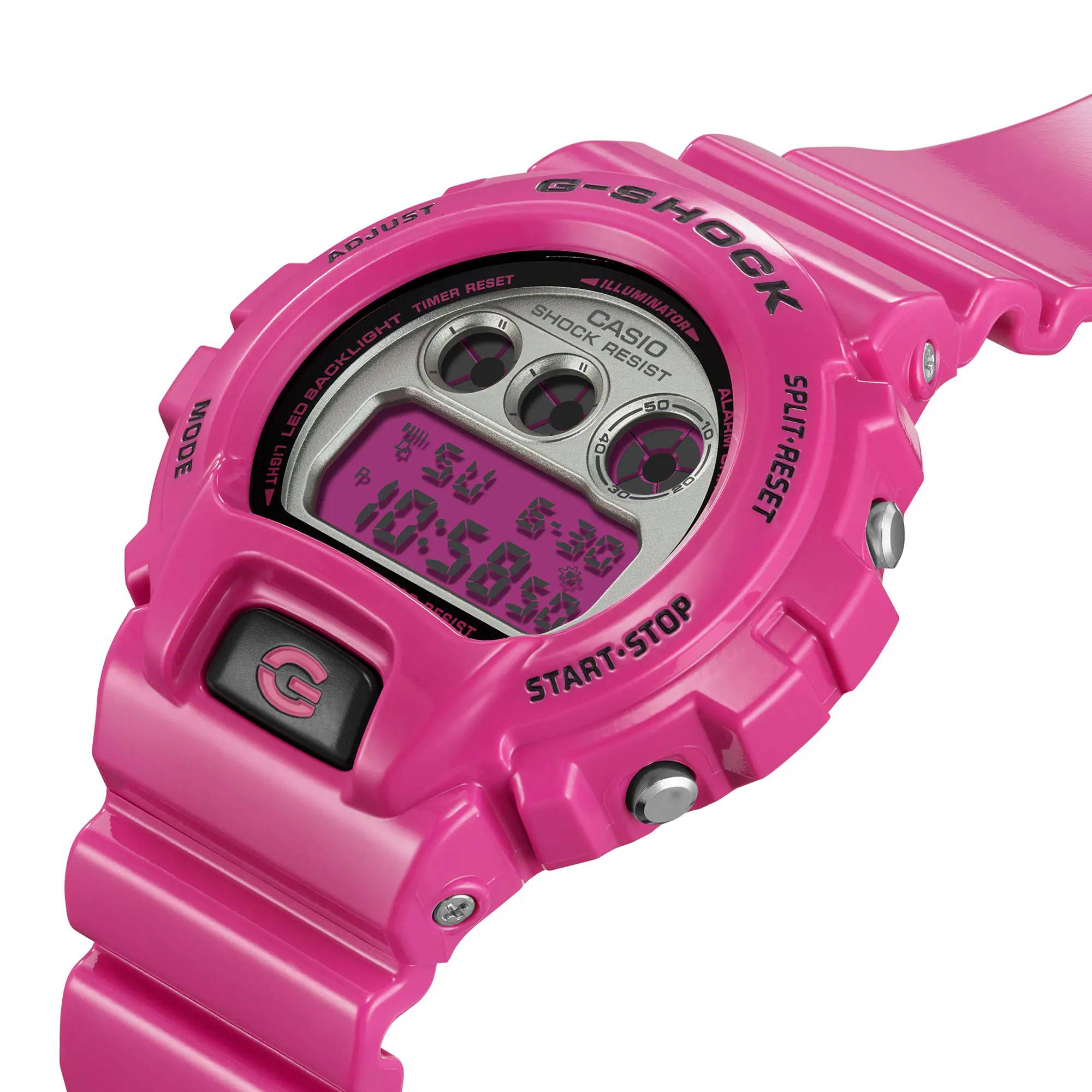 Orologio Unisex Casio G-SHOCK Quarzo Digitale Rosa Argento DW-6900RCS-4ER
