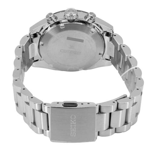 Orologio Uomo Seiko Prospex Acciaio Cronografo Carica Solare Bianco Nero SSC813P1