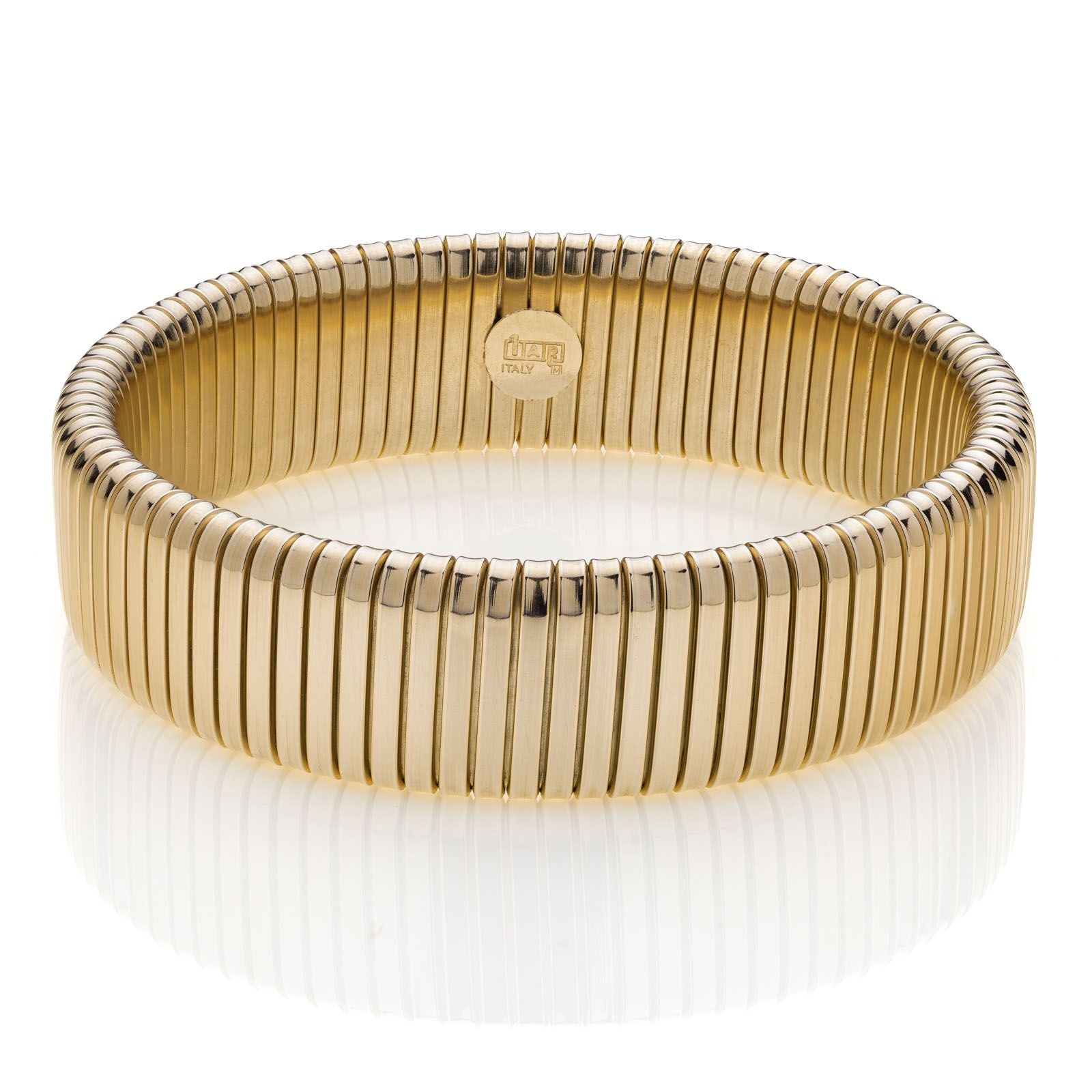 Bracciale Donna Unoaerre Bronzo Lucido Dorato Rigido Snake Schiacciato 522476