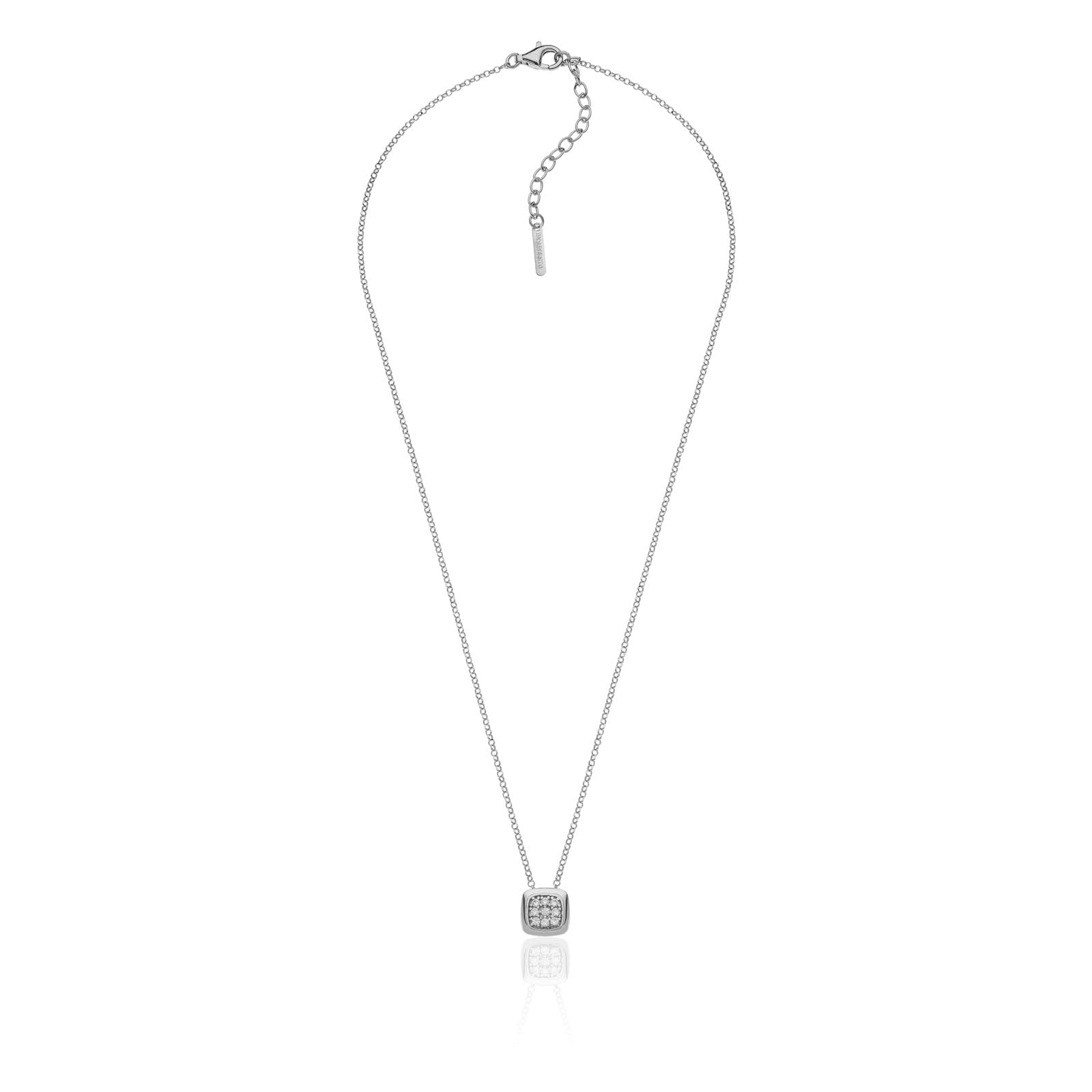 Collana Donna Unoaerre Girocollo Argento Bianco 925 Zirconi Bianchi 6173