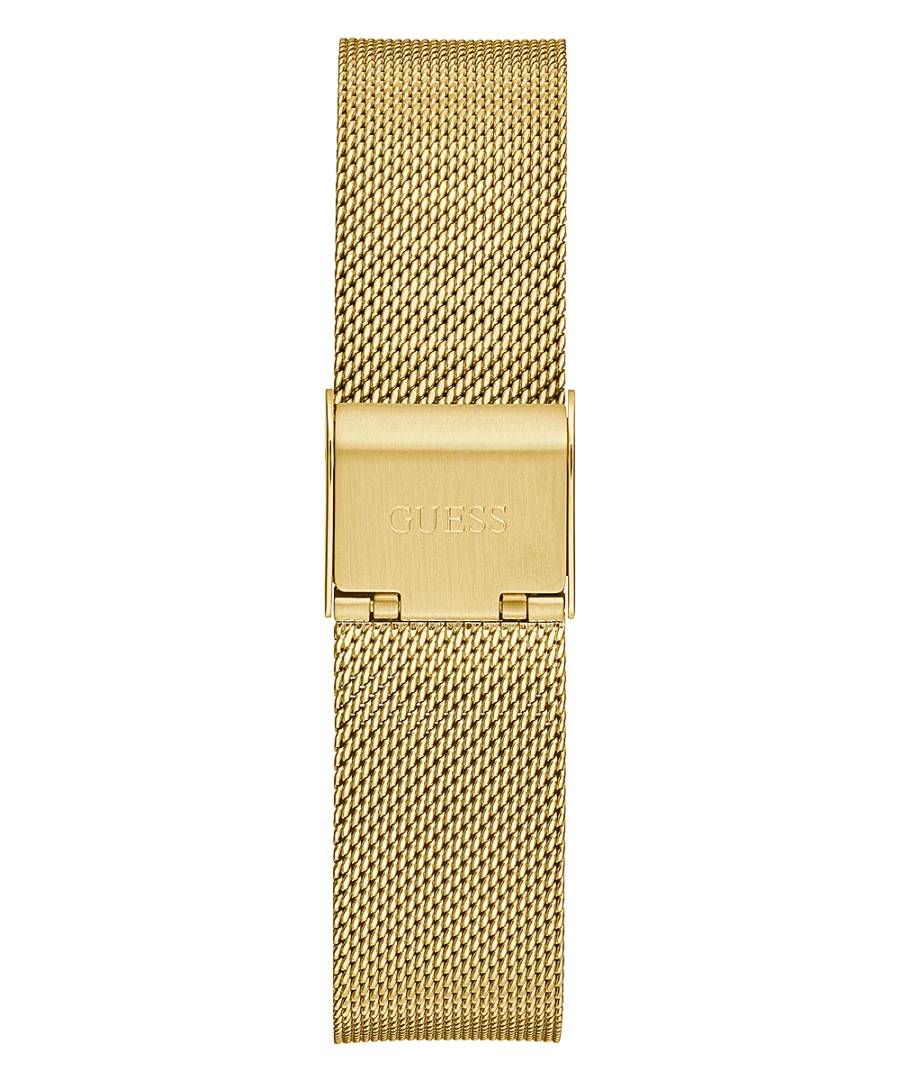 Orologio Donna Guess Quarzo Solo Tempo Zirconi Acciaio Dorato Maglia Milano GW0477L2