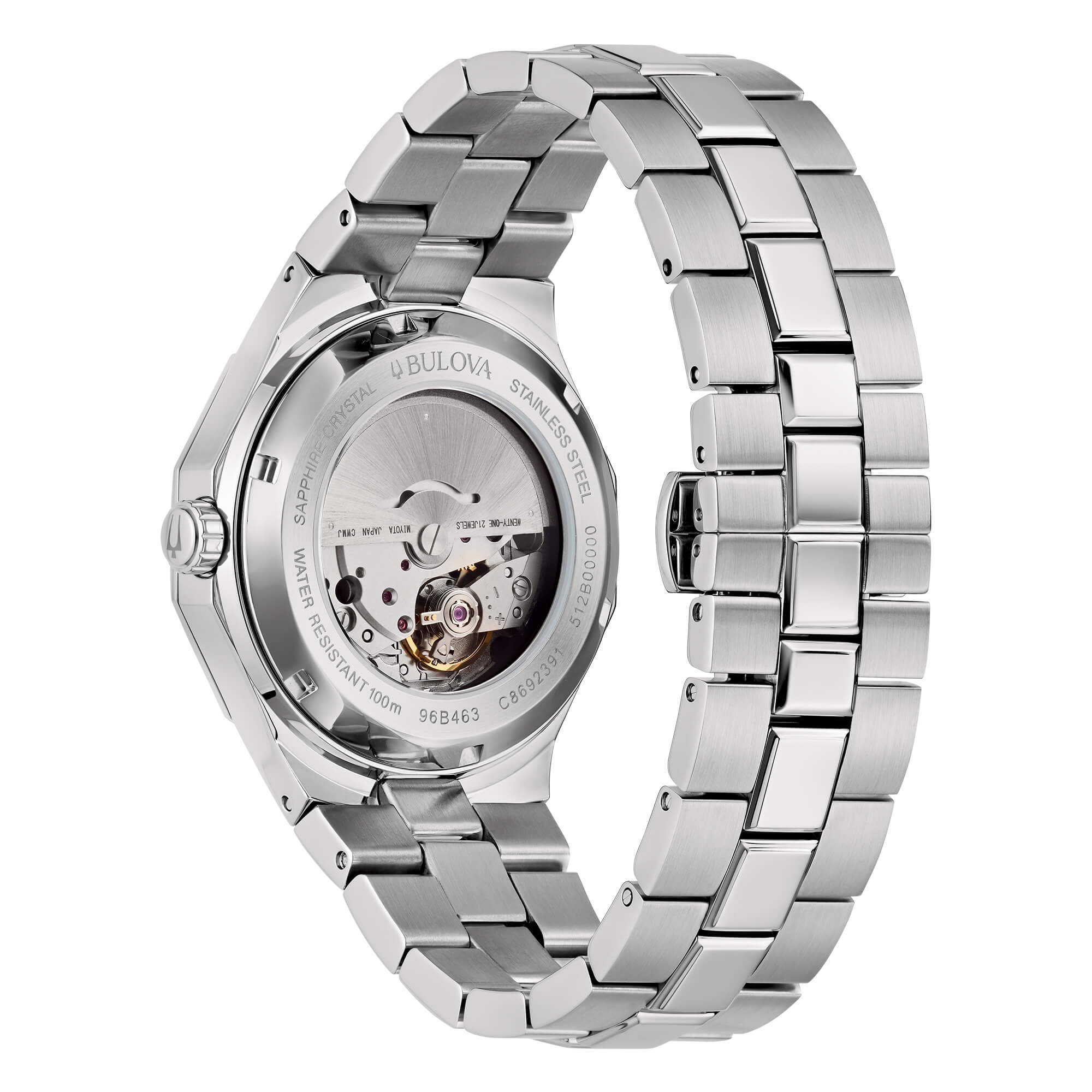 Orologio Uomo Bulova Octagon Automatico Blu 96B463