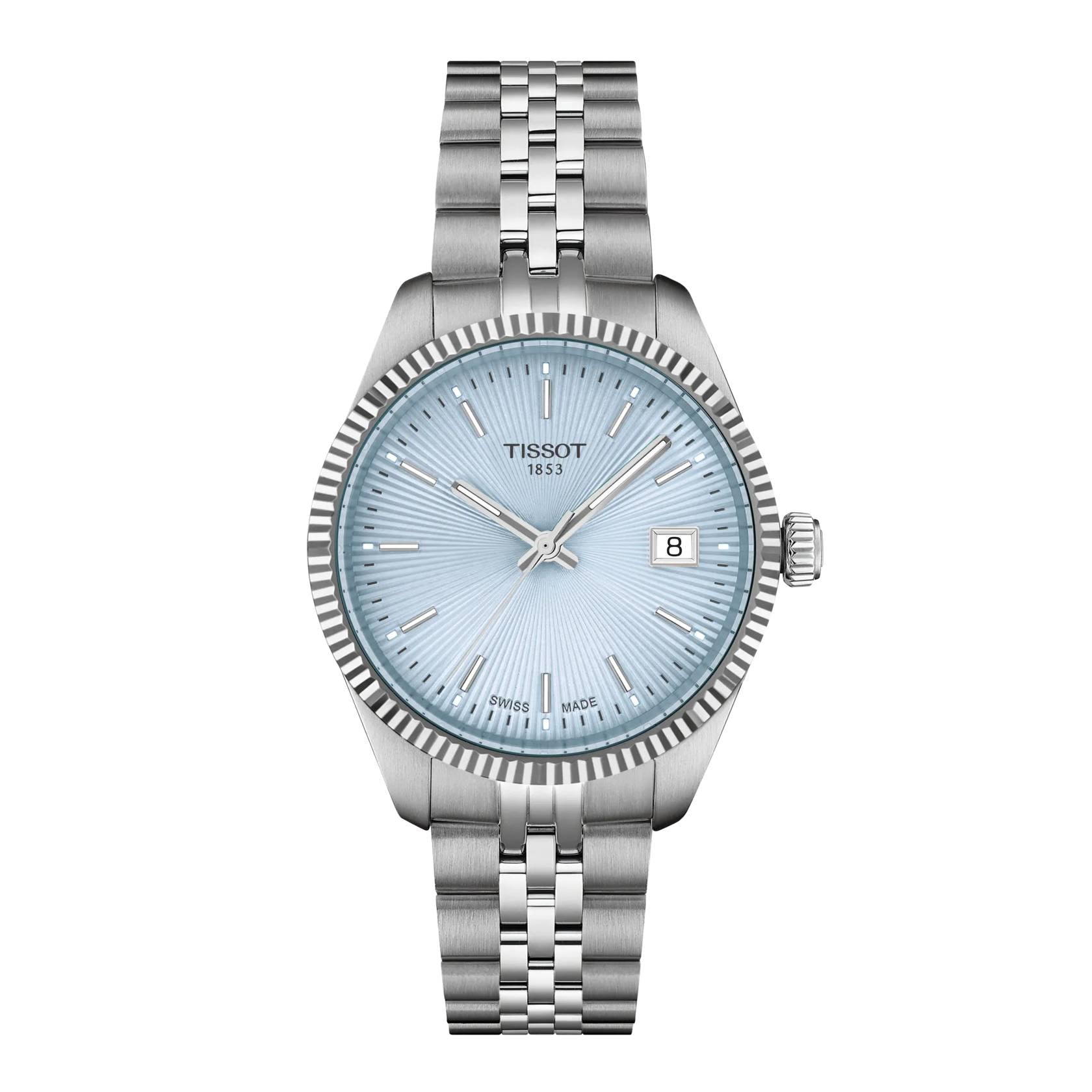 Orologio Donna Tissot Ballade Acciaio Azzurro Quarzo Data T1562101135100