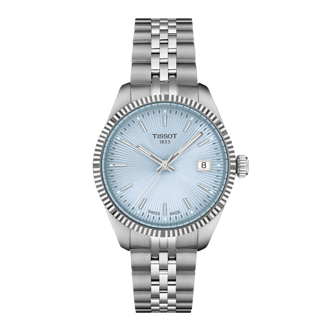 Orologio Donna Tissot Ballade Acciaio Azzurro Quarzo Data T1562101135100